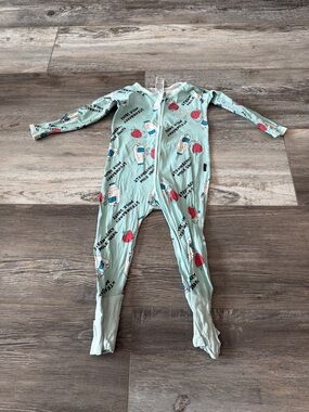 Bonds Light Aqua Strawberry & Milk Carton Footed One-Piece-Play